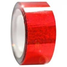 Обмотка для гимнастических булав и обручей Diamond клейкая, цвет красный металлик./В упаковке шт: 1